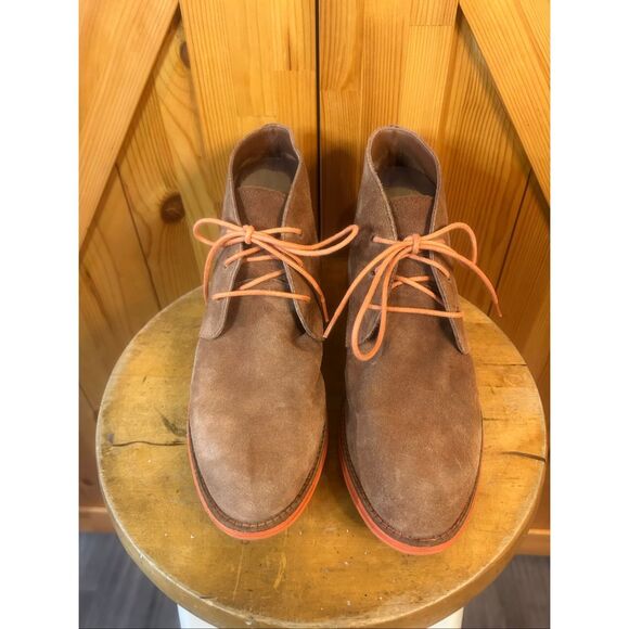 Cole Haan Lunargrand Boot Brown Orange Suede Chukka Size 9B - Picture 2 of 8